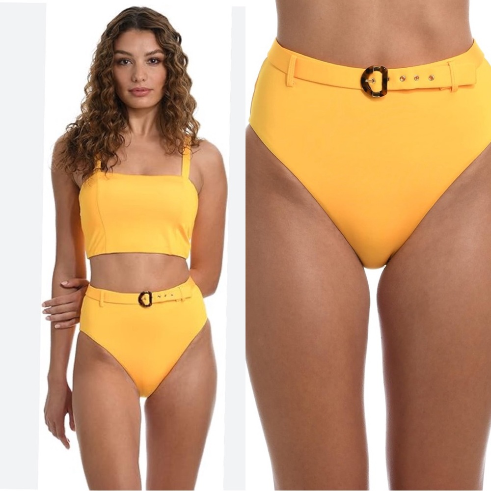 Sunshine 79 Solids High Waist Bikini Bottoms NEW Size 12